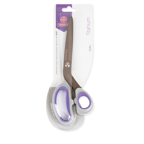 Mundial Multi Layer Shears 590 Titan-Edge 9.5 inch Gray & Purple