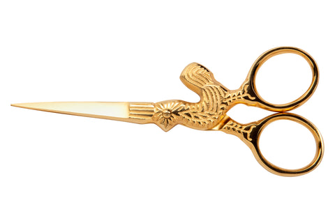 Mundial 150-4CS Embroidery Scissors Classic Forged 4 inches Gold Plated