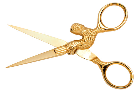 Mundial 150-4CS Embroidery Scissors Classic Forged 4 inches Gold Plated