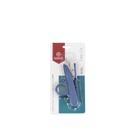 Mundial 161N-4 1/2 Thread Clip Scissors Easy Cut 4.5 inches Blue