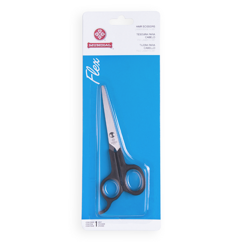 Mundial 163-5 Flex Hair Scissors Red Dot 5.25 inches Black