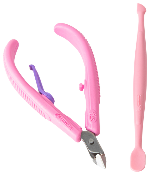 Mundial 168-FL Nail Care Kit Flex 2 Pieces Pink