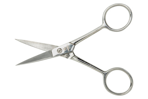 Mundial 171 Embroidery Scissors Curved Blade Classic Forged 4 inch Silver