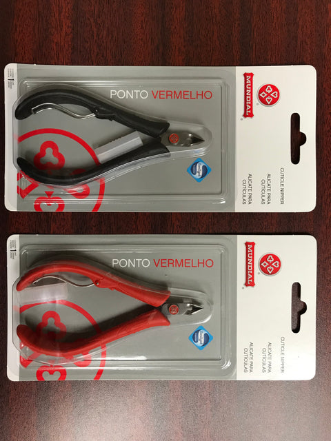 Mundial 171-PR Cuticle Nipper Red Dot Black