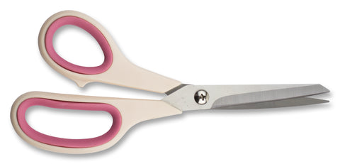 Mundial 1850 Quilter Scissors Cushion Soft 8.5 inches Pink & Cream Double Knife Edge