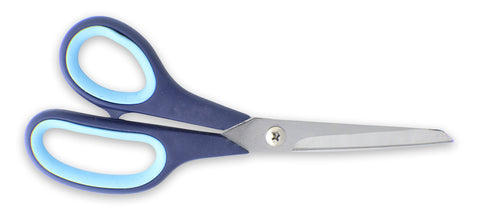 Mundial BP1860-1 Multi-Purpose Shears Micro-Serrated Edge Cushion Soft 8.5 inches Blue