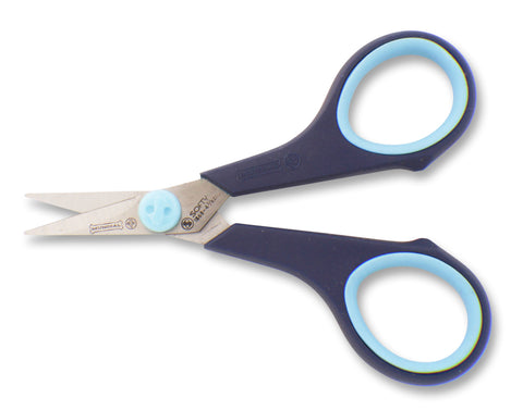 Mundial BP1868-1 Embroidery Scissors Cushion Soft 4.5 inches Blue