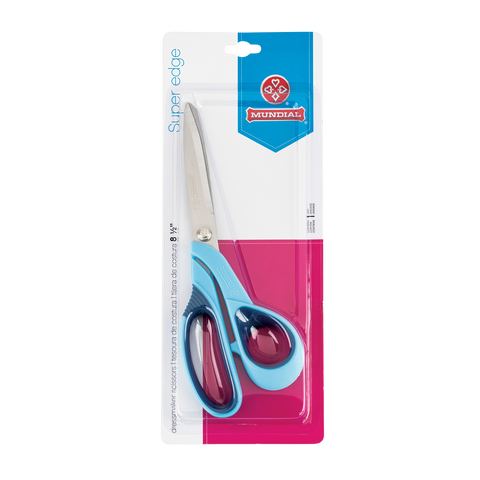 Mundial 1960-8 Sewing Scissors Super Edge 8.5 inches Blue