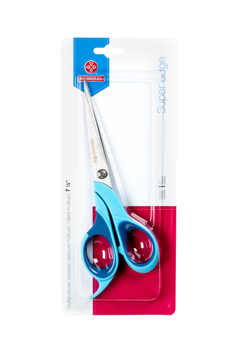 Mundial 1963-7 Multi-purpose Scissors Super Edge 7.5 inches Blue