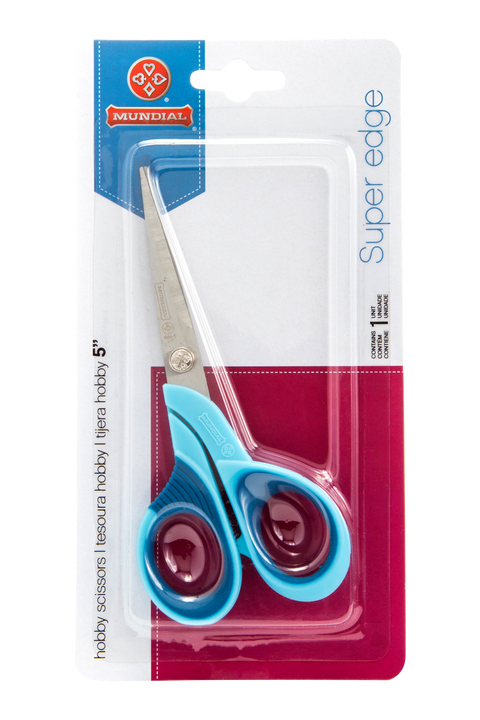 Mundial 1964-5 Hobby Scissors Super Edge 5 inches Blue