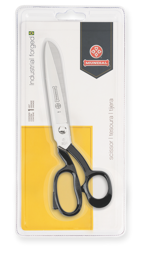 Mundial 490-9NP Bent Trimmers Industrial Forged 9 inches Black