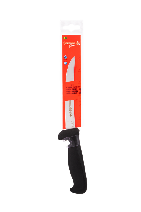 Mundial 5616-6 Boning Knife Curved Semi Stiff Blade 5600 Series 6 inches Black
