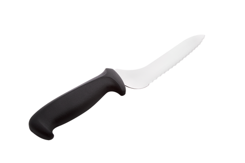Mundial 5620-7E Bread Knife Offset Serrated 5600 Series 7 inches Black