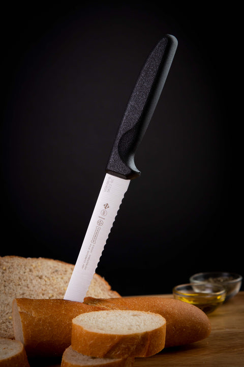 Mundial 5622-6E Utility Knife Serrated 5600 Series 6 inches Black