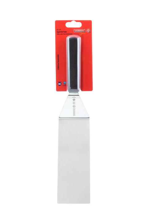 Mundial 5683SQ Square End Turner 5600 Series 8x3 inches Black