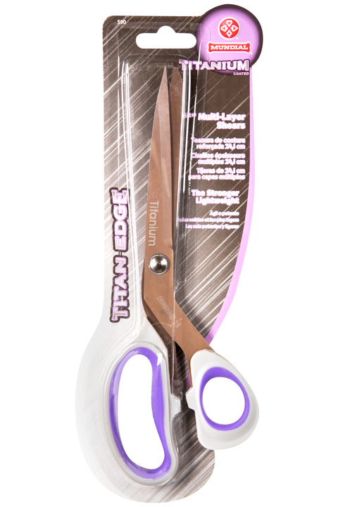Mundial Multi Layer Shears 590 Titan-Edge 9.5 inch Gray & Purple