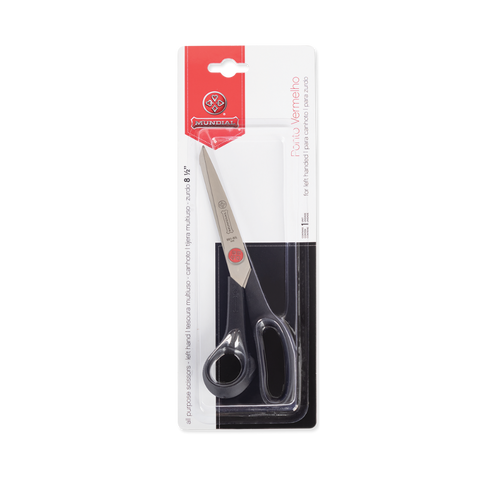 Mundial BP661LH Multi-Purpose Dress Marker Shears Left Hand Red Dot 8.5 inches Black