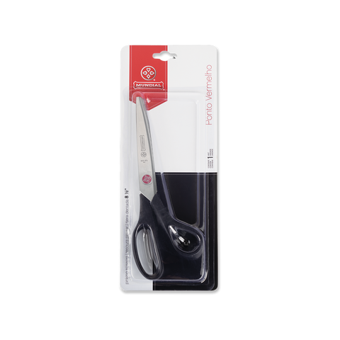 Mundial BP665 Pinking Shears Red Dot 8.5 inches Black