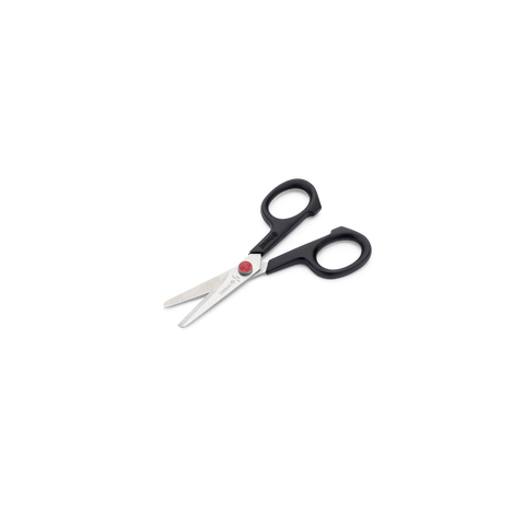 Mundial BP667 Pocket School Scissors Left Hand Red Dot 4.5 inches Black
