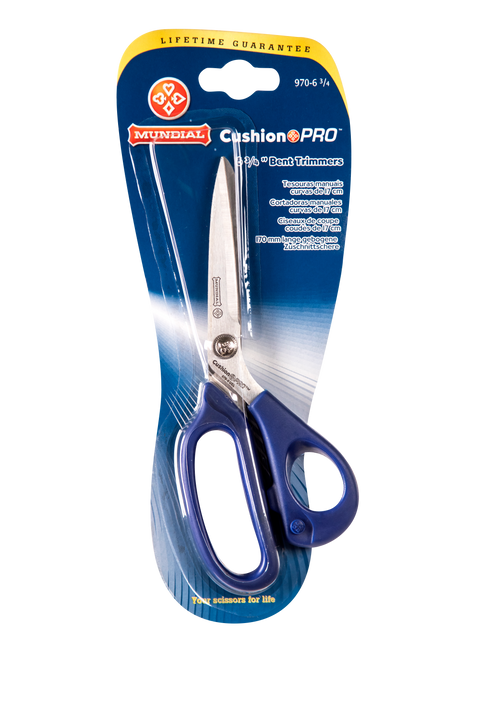 Mundial 970-6 Multi Use Shears Cushion Pro 6.75 inches Blue Soft Touch Handles