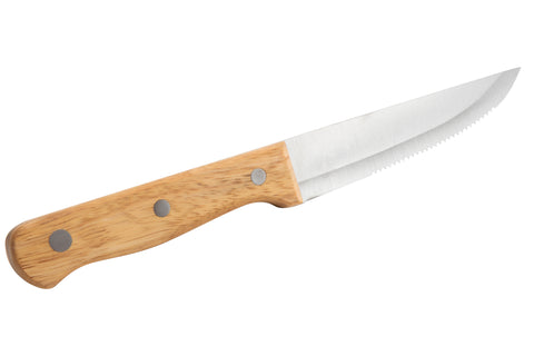 Mundial BBQ-011 Steak Knife Set With Wood Handle 5-inches 6 Piece