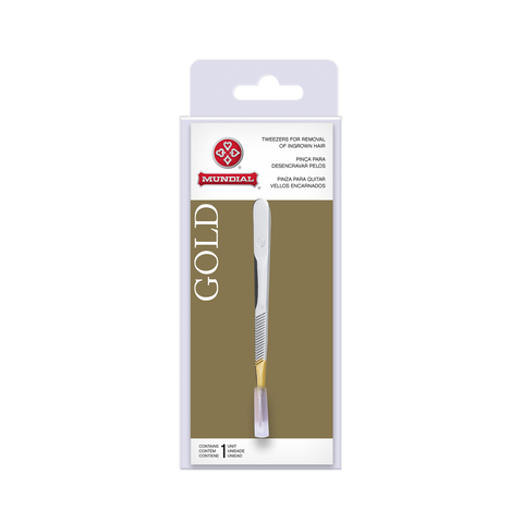 Mundial BC-393 Pointed Tweezers Gold