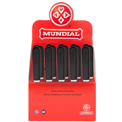 Mundial 0541-3 Paring Peeling Knife Professional 0500 Series 3 inches Black 24 Pieces Display Box