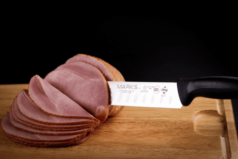 Mundial MA27-12GE Slicing Knife Granton Hollow Edge Marks Series 12 inches Black