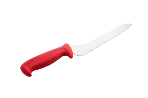 Mundial R5620-9E Bread Knife Offset Serrated 5600 Series 9 inches Red
