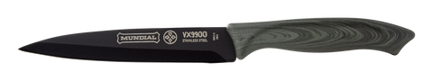 Mundial VX9900-5 Black Knife Set With Black Handle 5 Piece Plastic Blade Protectors