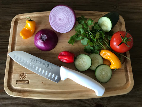 Mundial W3804-7GE Santoku Knife 3800 Series 7 inches White