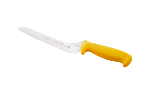 Mundial Y5620-9E Sandwich Offset Serrated Knife 5600 Series 9 inches Yellow
