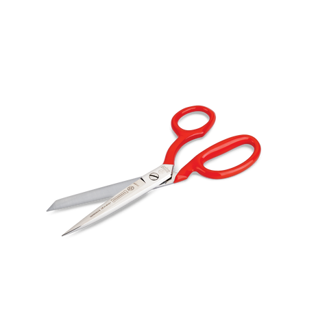 Mundial 270-8SR Bent Trimmers Serrated Scissors Industrial Forged 8 inches Red