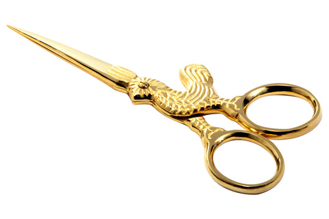 Mundial 150-4CS Embroidery Scissors Classic Forged 4 inches Gold Plated