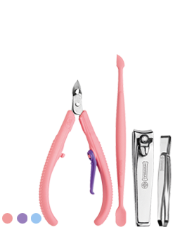 Mundial 154-FL Nail Care Kit Flex 4 Pieces Multicolor