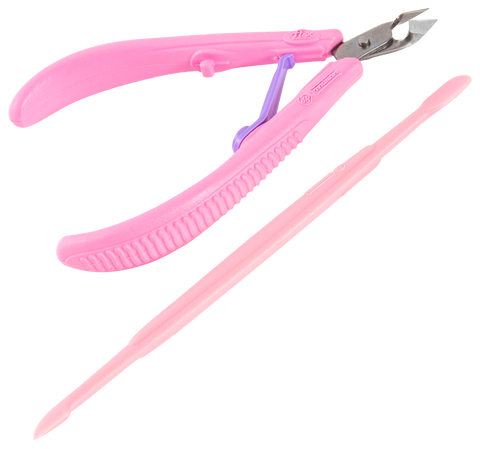 Mundial 168-FL Nail Care Kit Flex 2 Pieces Pink