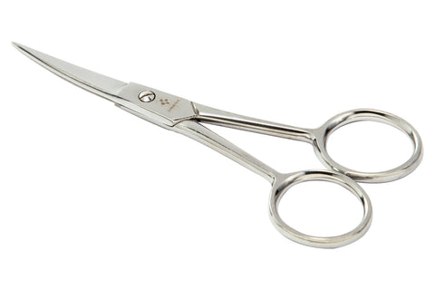 Mundial 171 Embroidery Scissors Curved Blade Classic Forged 4 inch Silver