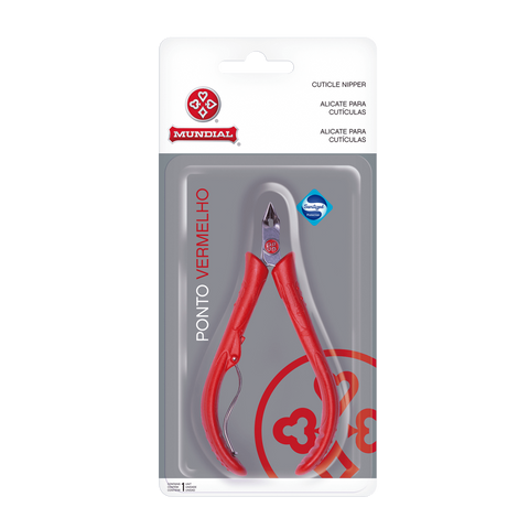 Mundial 171-VE Cuticle Nipper Red Dot Red