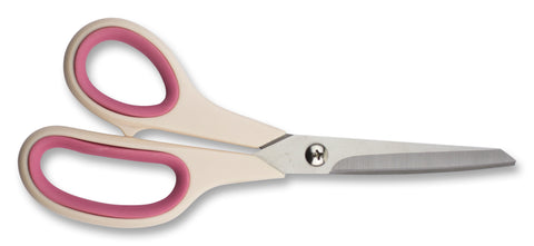 Mundial 1850 Quilter Scissors Cushion Soft 8.5 inches Pink & Cream Double Knife Edge