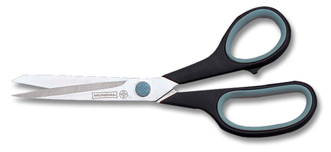 Mundial BP1860-1 Multi-Purpose Shears Micro-Serrated Edge Cushion Soft 8.5 inches Blue