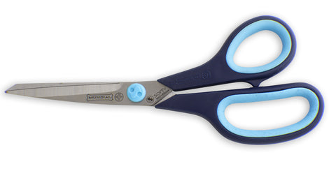 Mundial BP1860-1 Multi-Purpose Shears Micro-Serrated Edge Cushion Soft 8.5 inches Blue