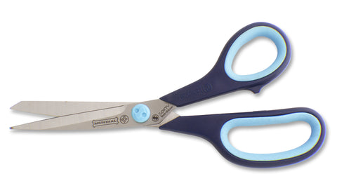 Mundial BP1860-1 Multi-Purpose Shears Micro-Serrated Edge Cushion Soft 8.5 inches Blue