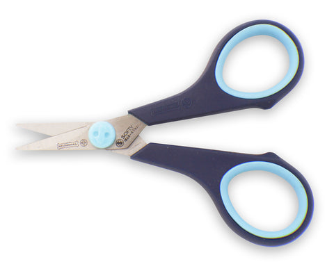 Mundial BP1868-1 Embroidery Scissors Cushion Soft 4.5 inches Blue