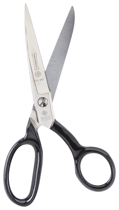 Mundial 270-6 Bent Trimmer Dressmaker Scissors Industrial Forged 6 inches Black