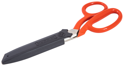 Mundial 270-8SR Bent Trimmers Serrated Scissors Industrial Forged 8 inches Red