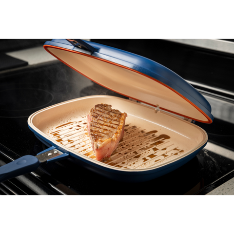 Mundial Double Sided Cast Aluminum Skillet - Nonstick