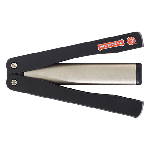 Mundial 3311-4 Compact Folding Diamond Sharpener 4 inches Black