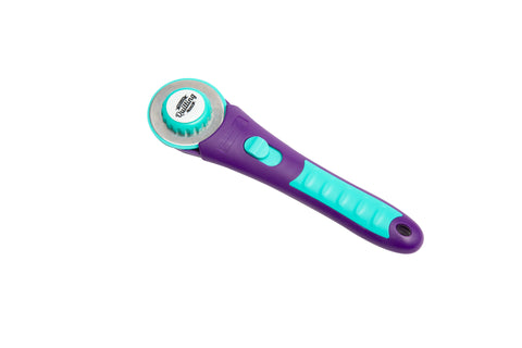 Mundial DQRS45 Rotary Cutter Stick Handle 45mm Purple & Turquoise