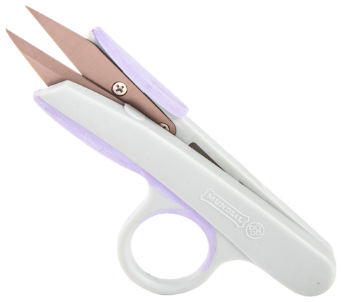 Mundial  Thread Clip Scissors 501 Titan-Edge 5 inch Gray & Purple