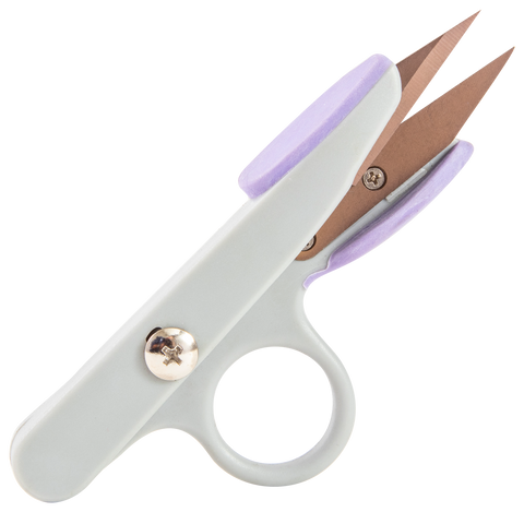 Mundial  Thread Clip Scissors 501 Titan-Edge 5 inch Gray & Purple